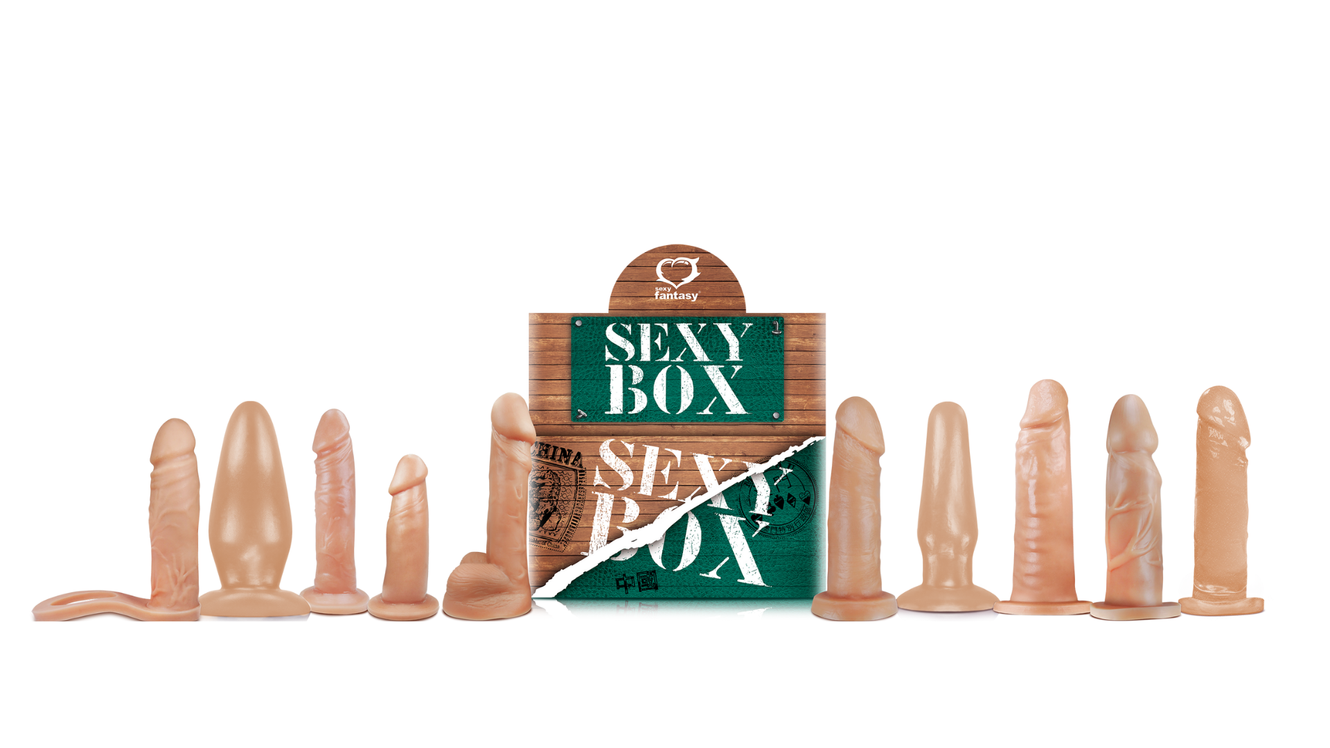 Sexy Box - Kit Verde com 10 Peças M Sortidas