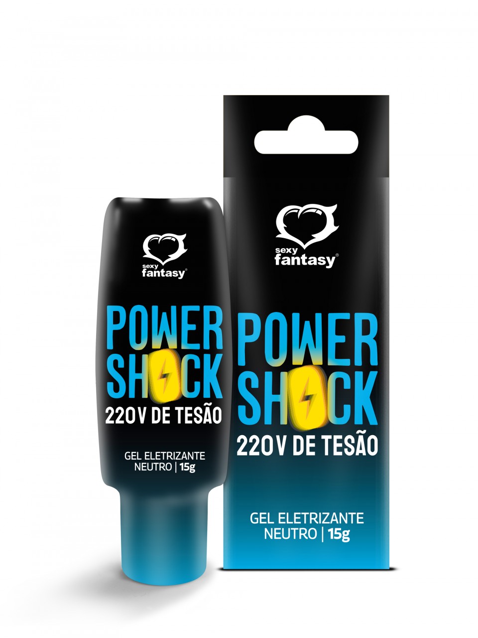 Power Shock 220v de Tesão Eletrizante Gel 15g - Caixa com 10 Unid.