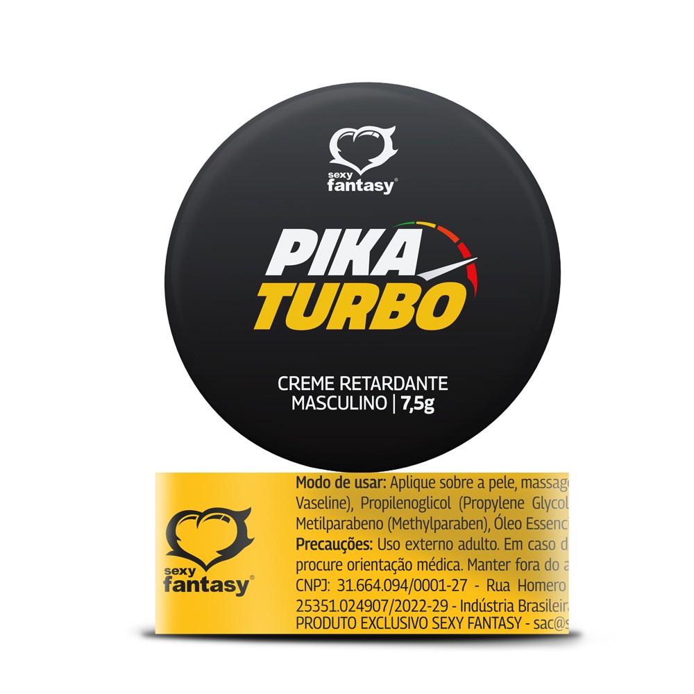 Pika Turbo Pomada Retardante 7,5g - Caixa com 10 Unid.